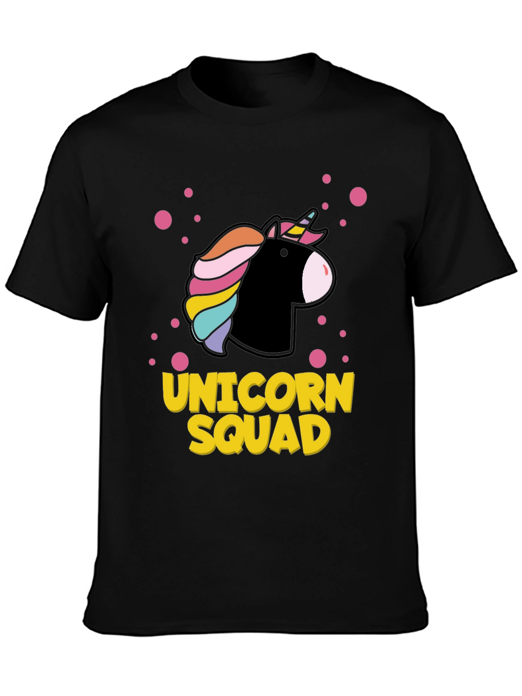 Unicorn Squad Graphic Tee - Black