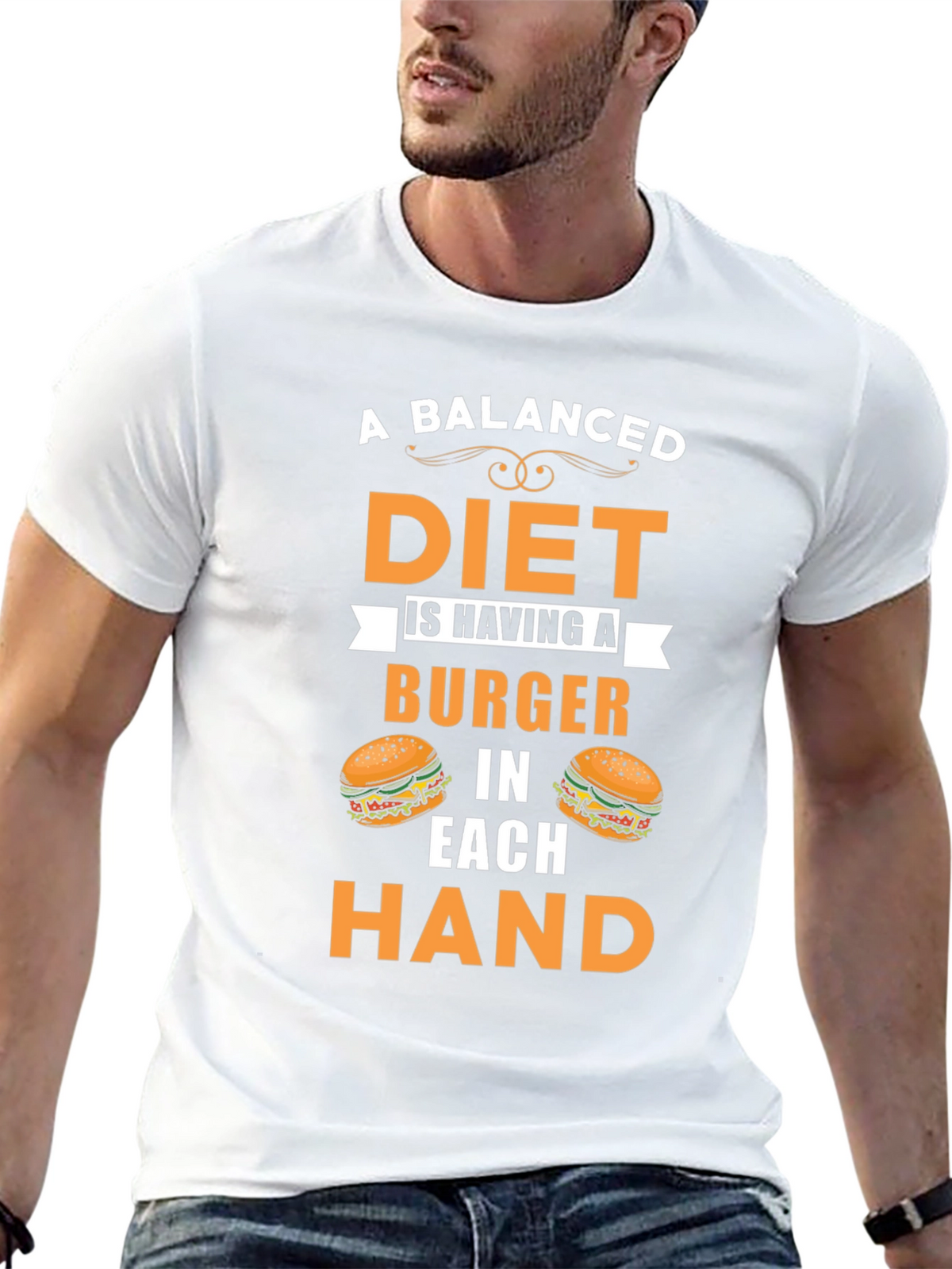 Balanced Diet Burger T-Shirt