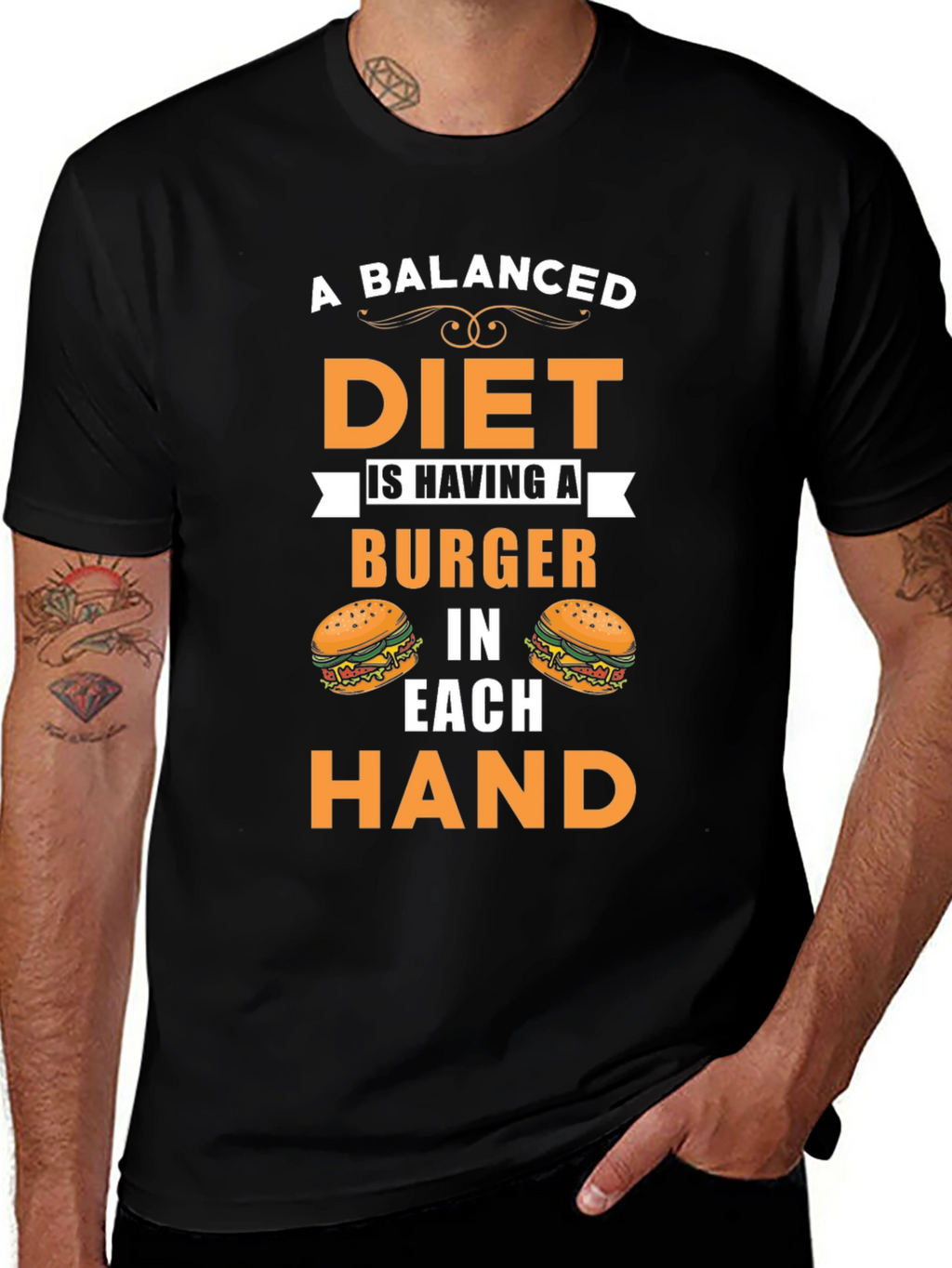 Balanced Diet Burger T-Shirt