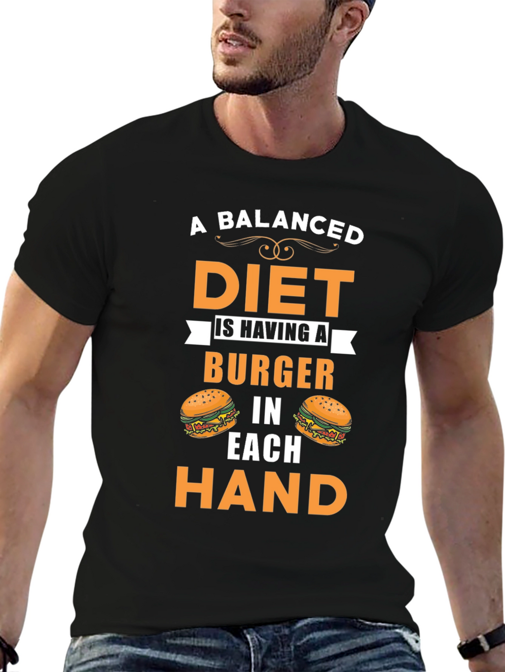 Balanced Diet Burger T-Shirt