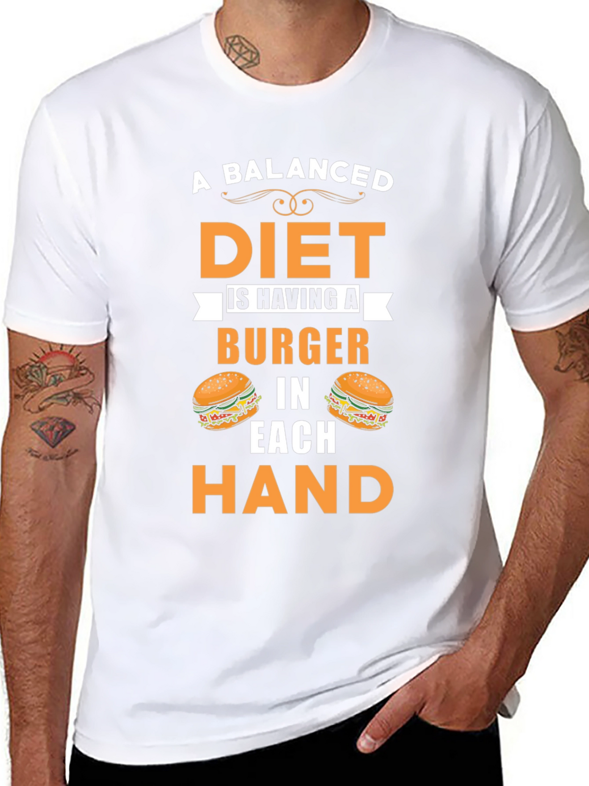 Balanced Diet Burger T-Shirt