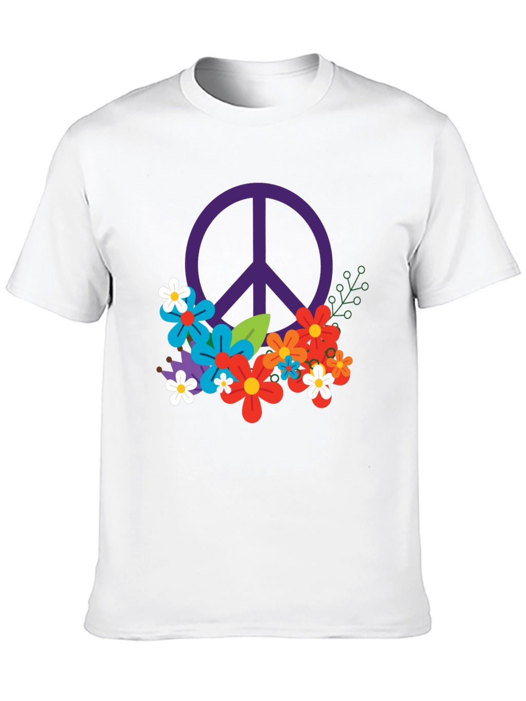 Peace & Flowers Graphic T-Shirt