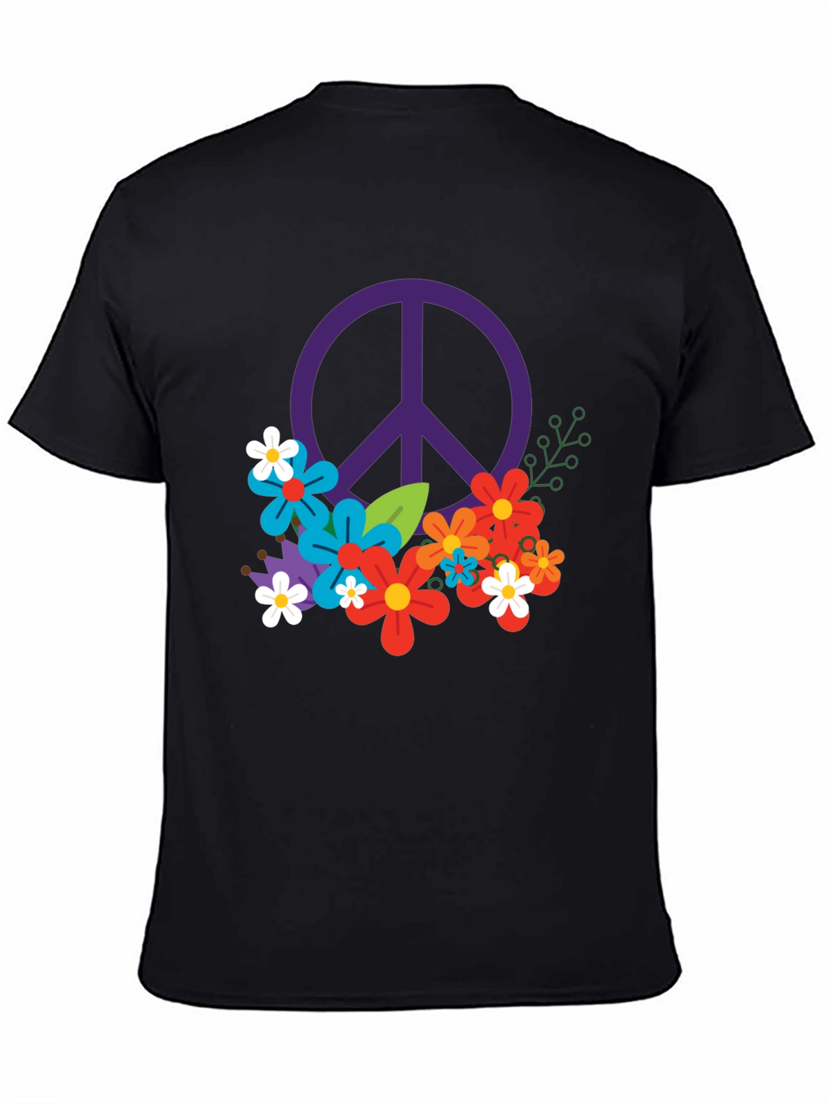 Peace & Flowers Graphic T-Shirt