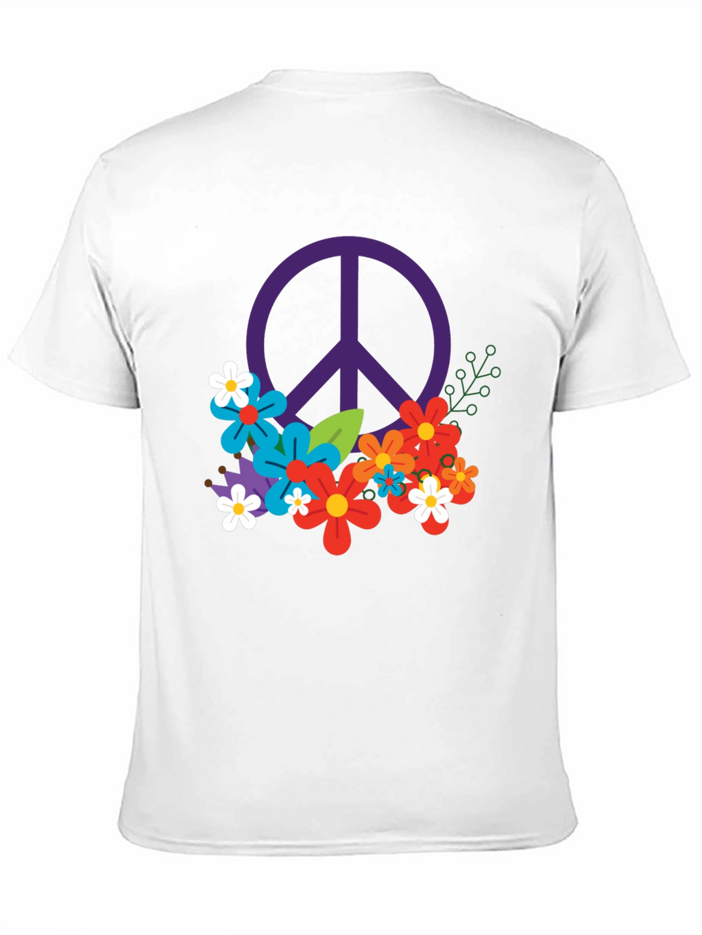 Peace & Flowers Graphic T-Shirt