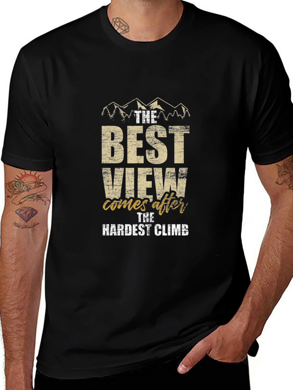 Motivational Climb T-Shirt - Best View