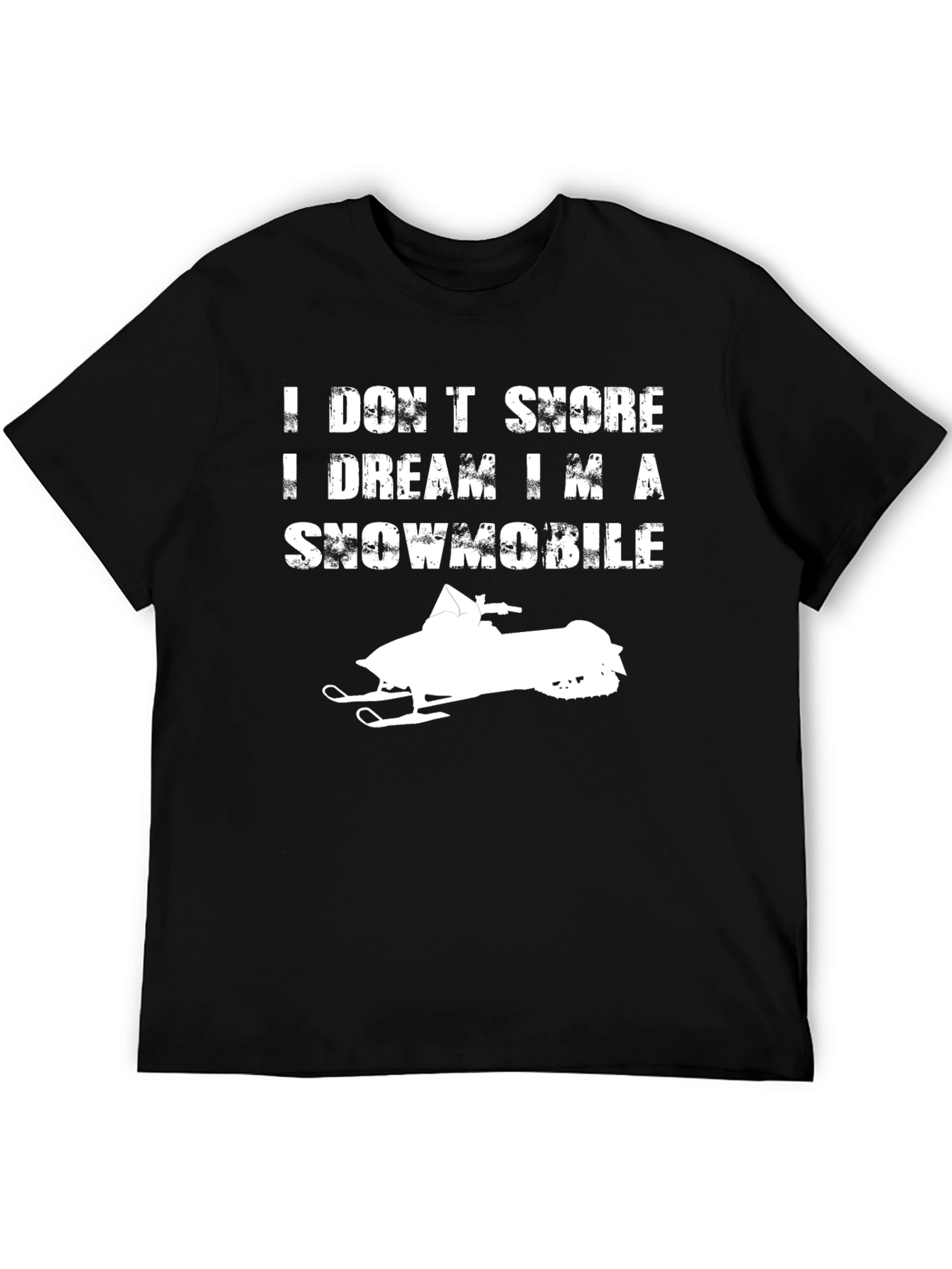 Snowmobile Dream T-Shirt - Black Graphic Tee