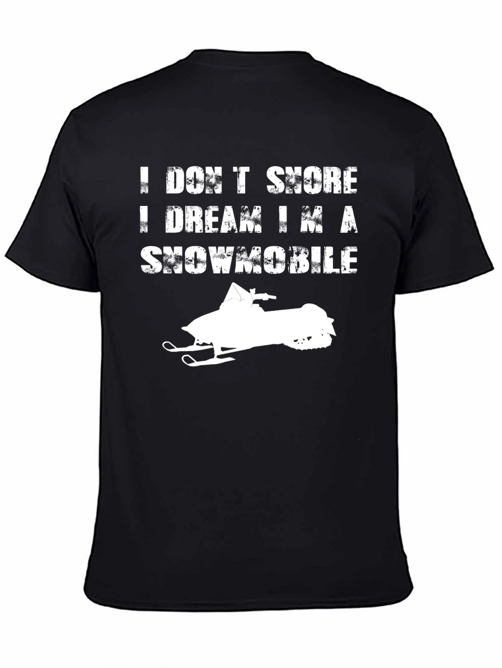 Snowmobile Dream T-Shirt - Black Graphic Tee