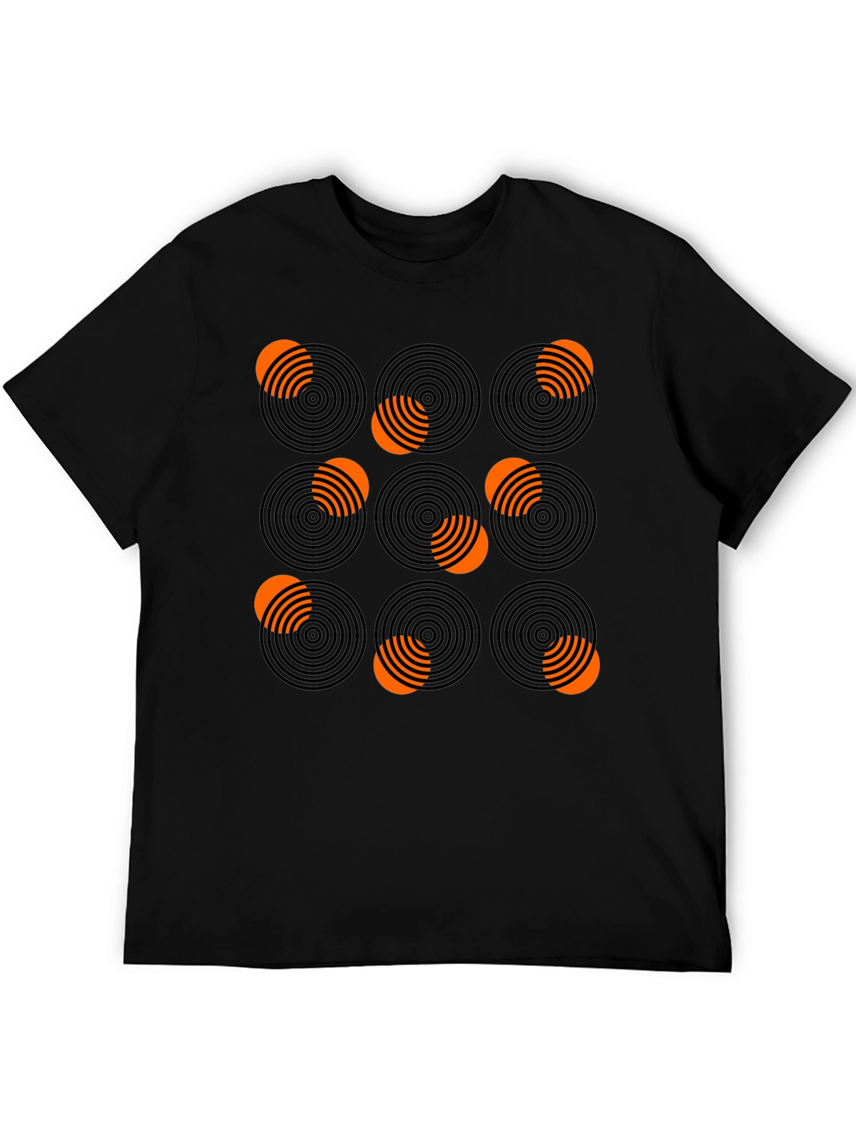 Abstract Circle Pattern Graphic Tee