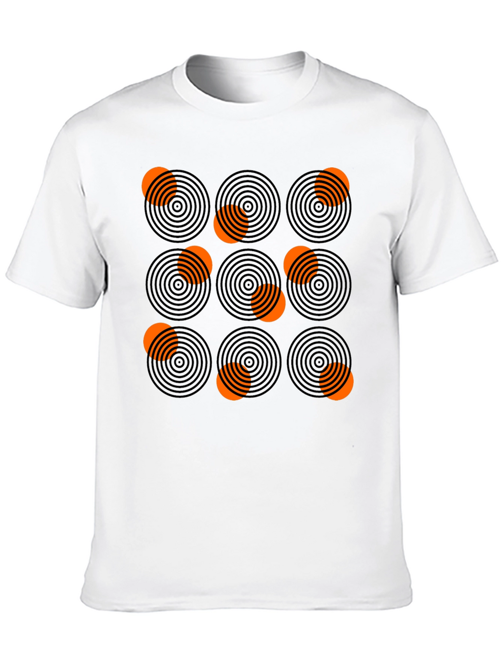 Abstract Circle Pattern Graphic Tee