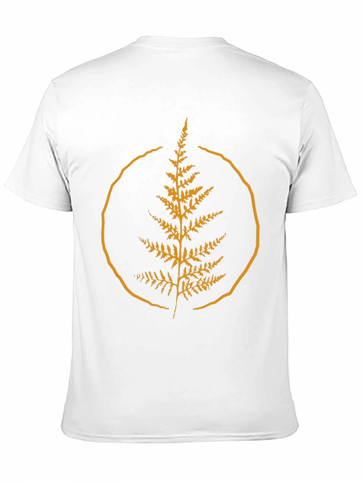 Nature Fern Graphic Tee - Stylish Black Shirt