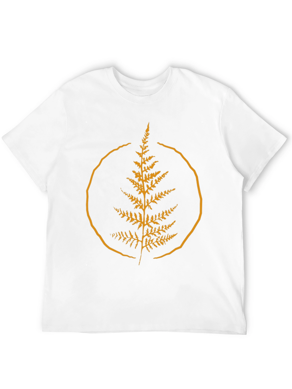 Nature Fern Graphic Tee - Stylish Black Shirt