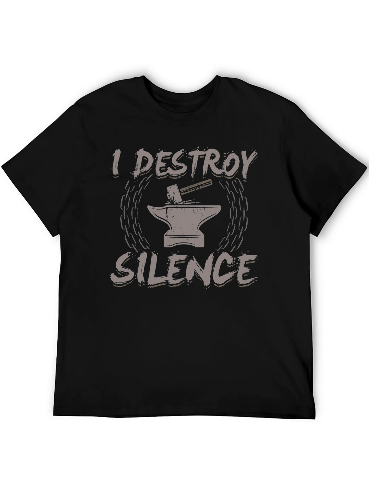 I Destroy Silence Black T-Shirt