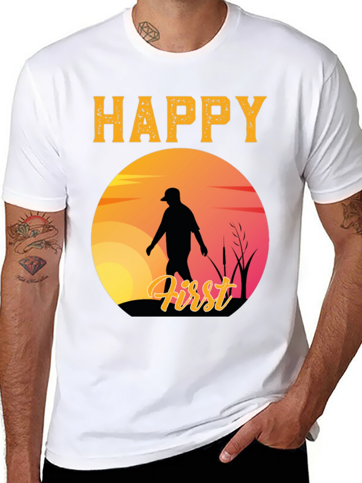 Happy First Fishing Trip Graphic T-Shirt