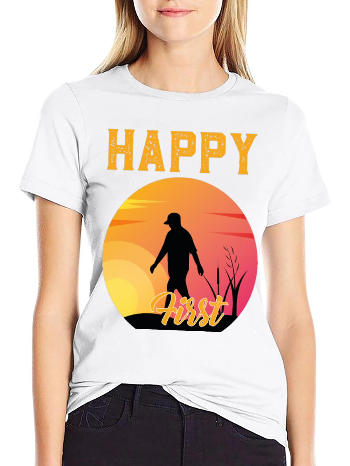 Happy First Fishing Trip Graphic T-Shirt
