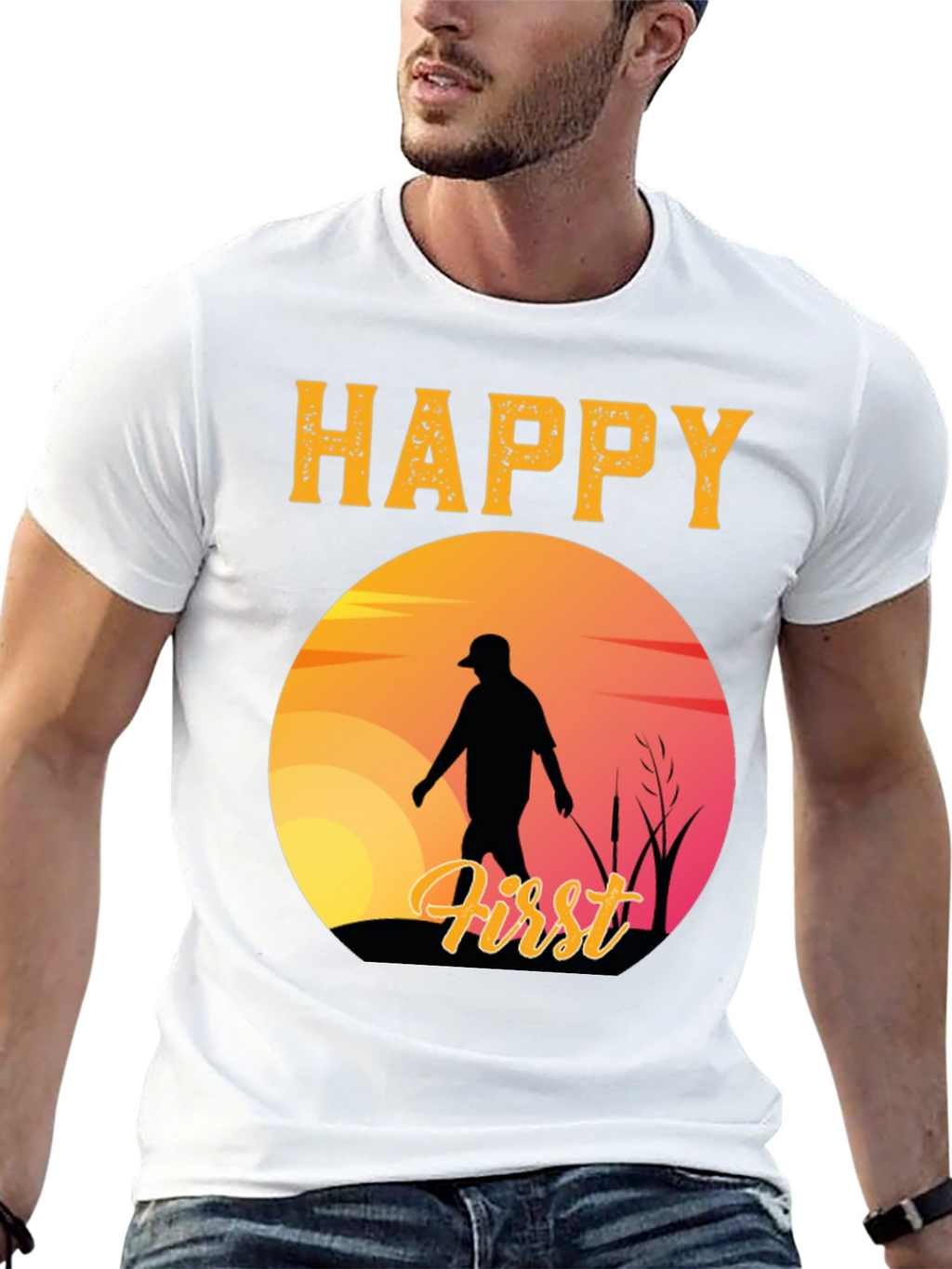 Happy First Fishing Trip Graphic T-Shirt