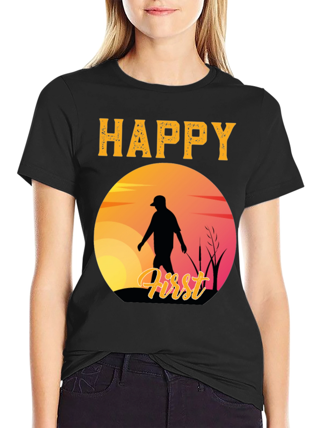 Happy First Fishing Trip Graphic T-Shirt