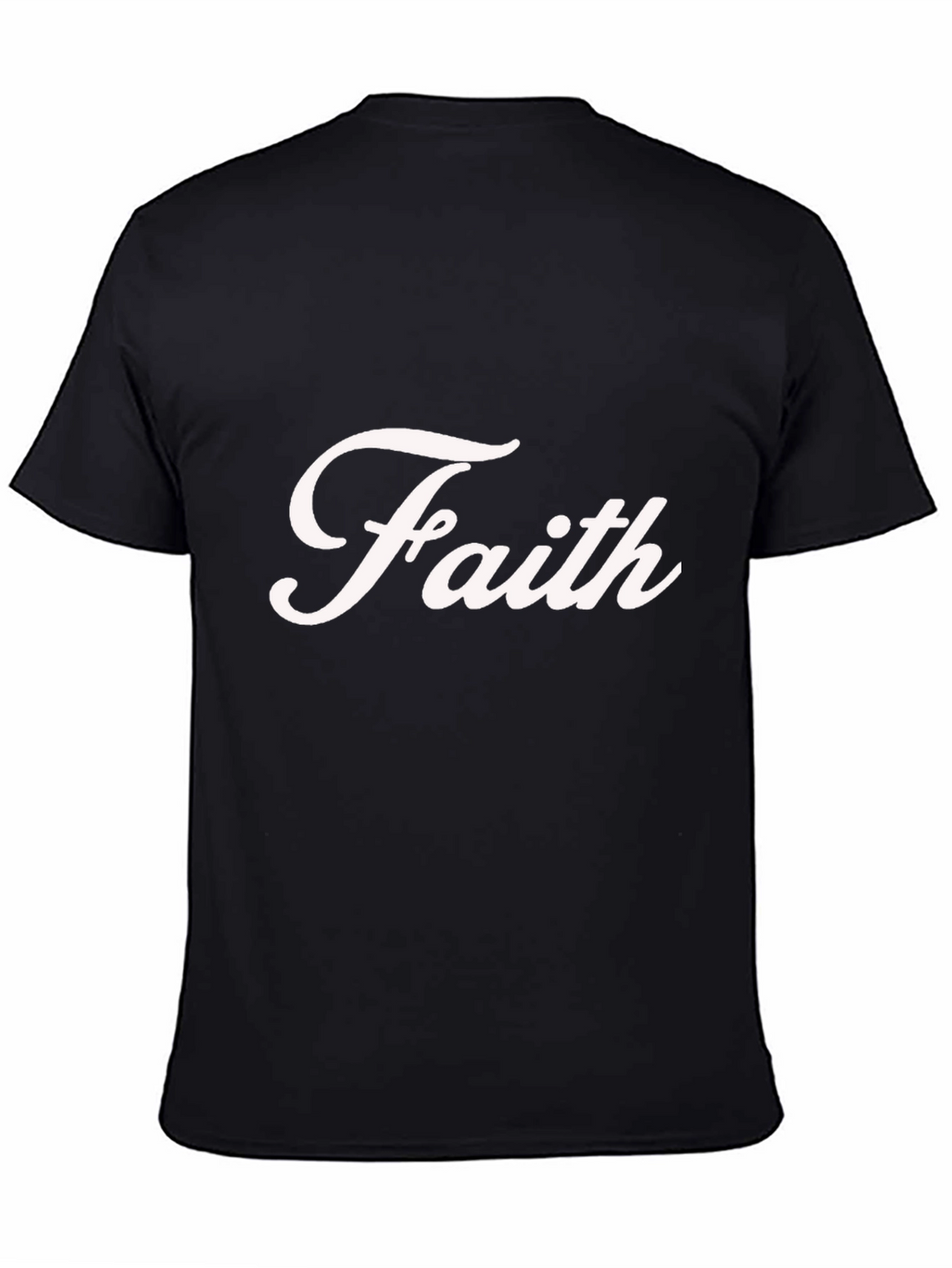 Faith Graphic Tee - Casual Black Cotton T-Shirt