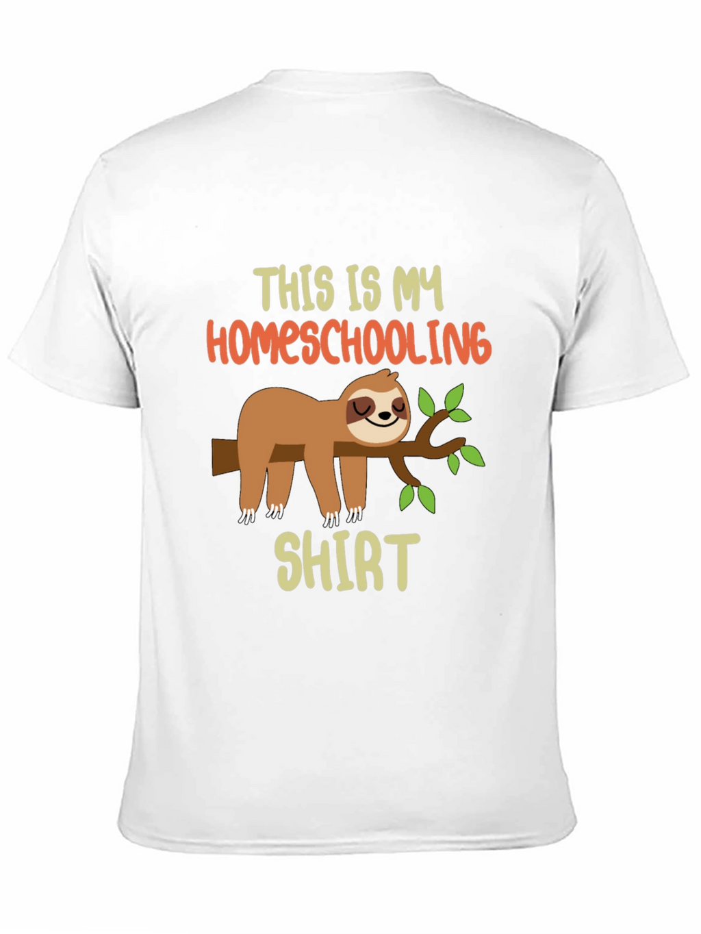Homeschooling Sloth T-Shirt