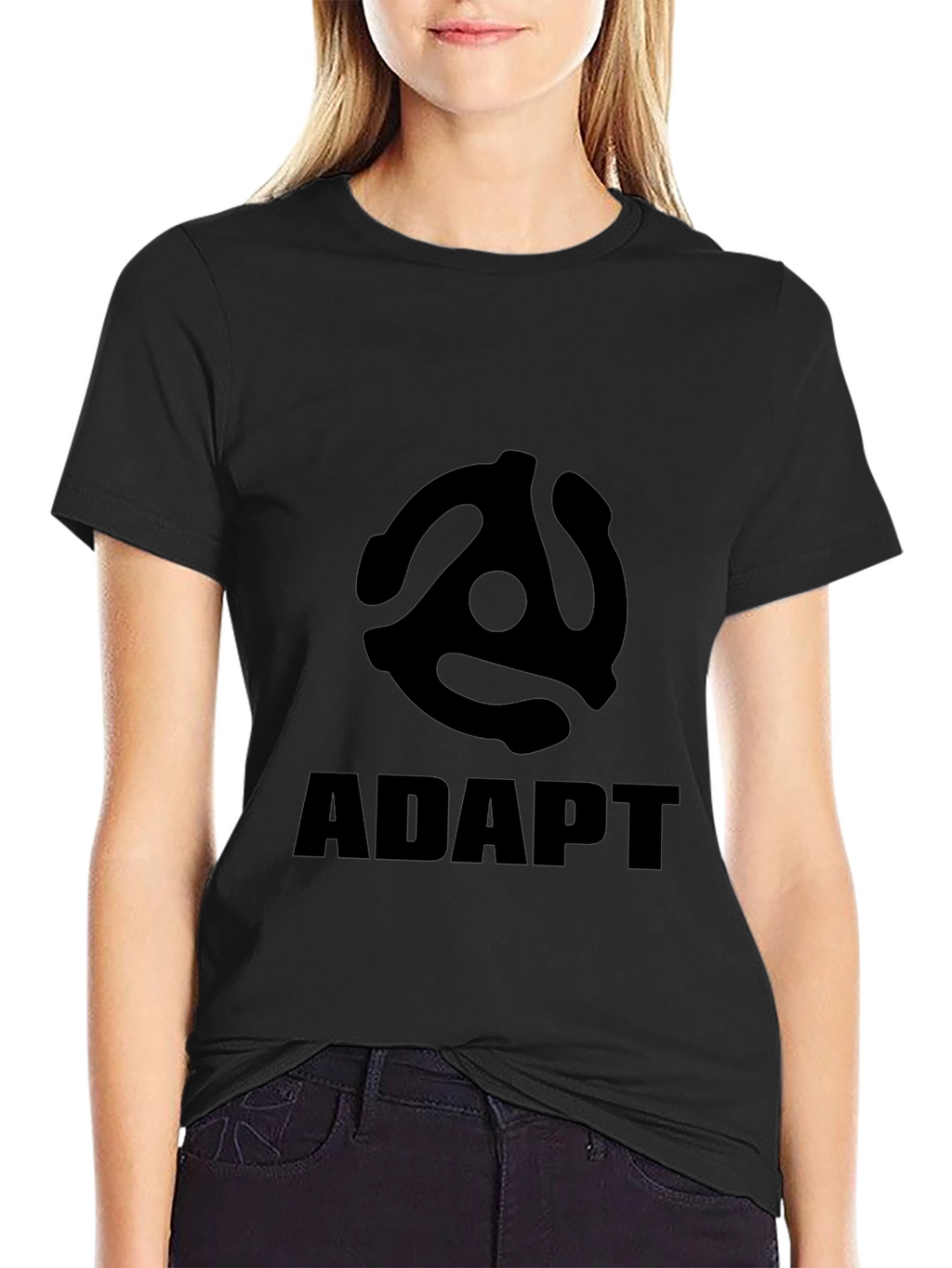 Adapt Record Adapter T-Shirt - Black
