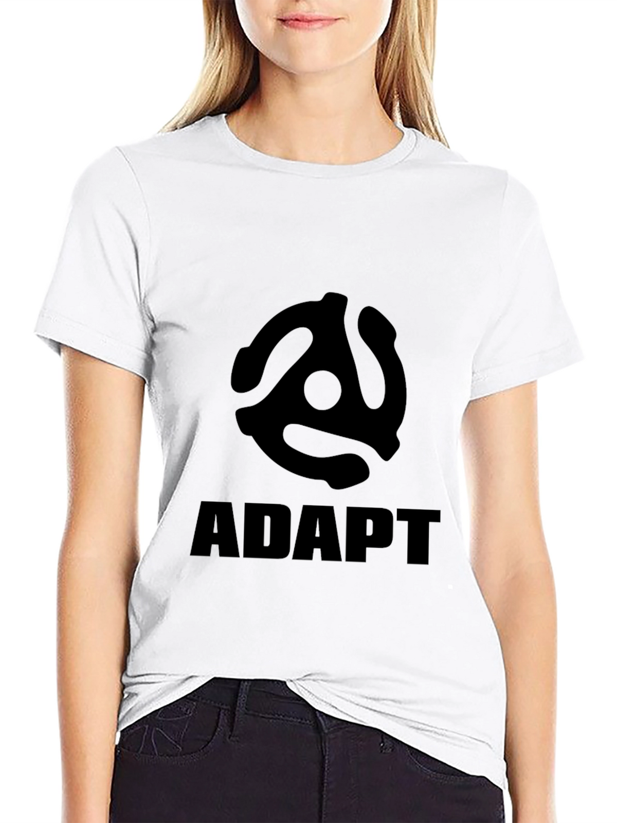Adapt Record Adapter T-Shirt - Black