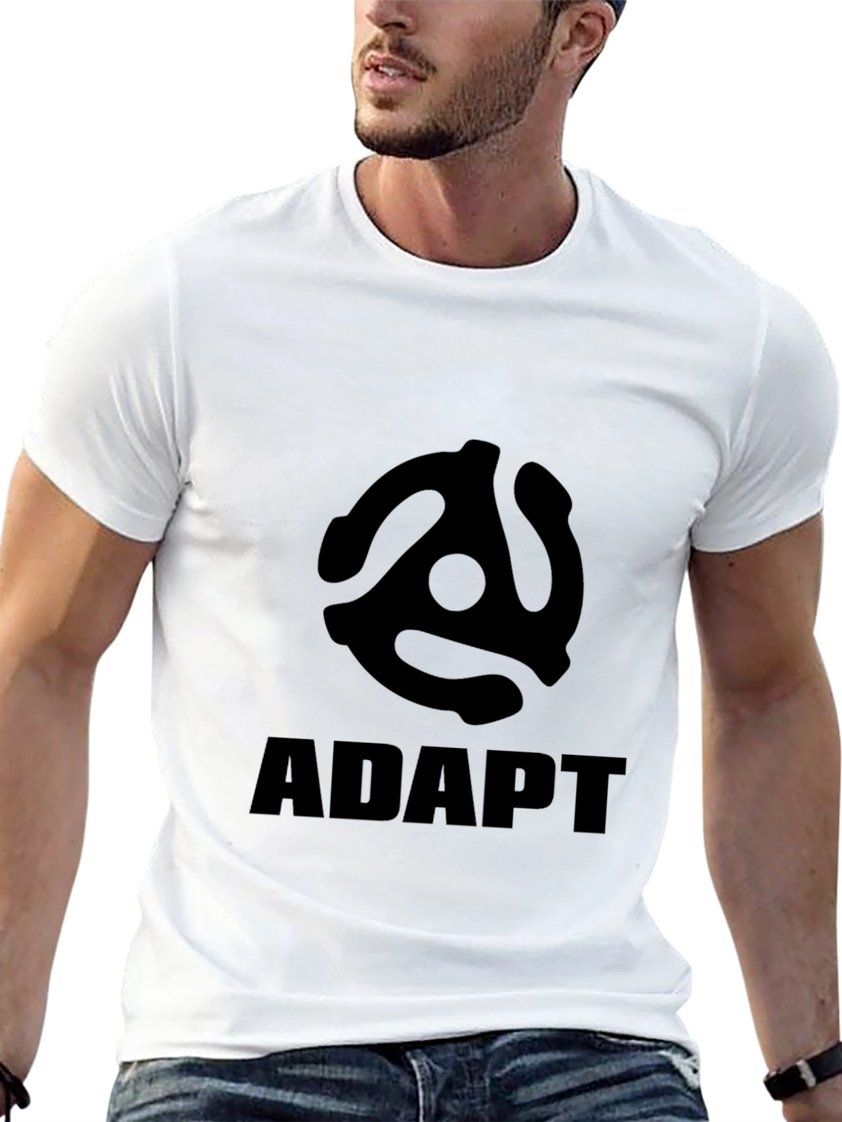 Adapt Record Adapter T-Shirt - Black