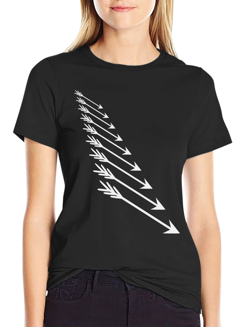Arrow Graphic Black T-Shirt