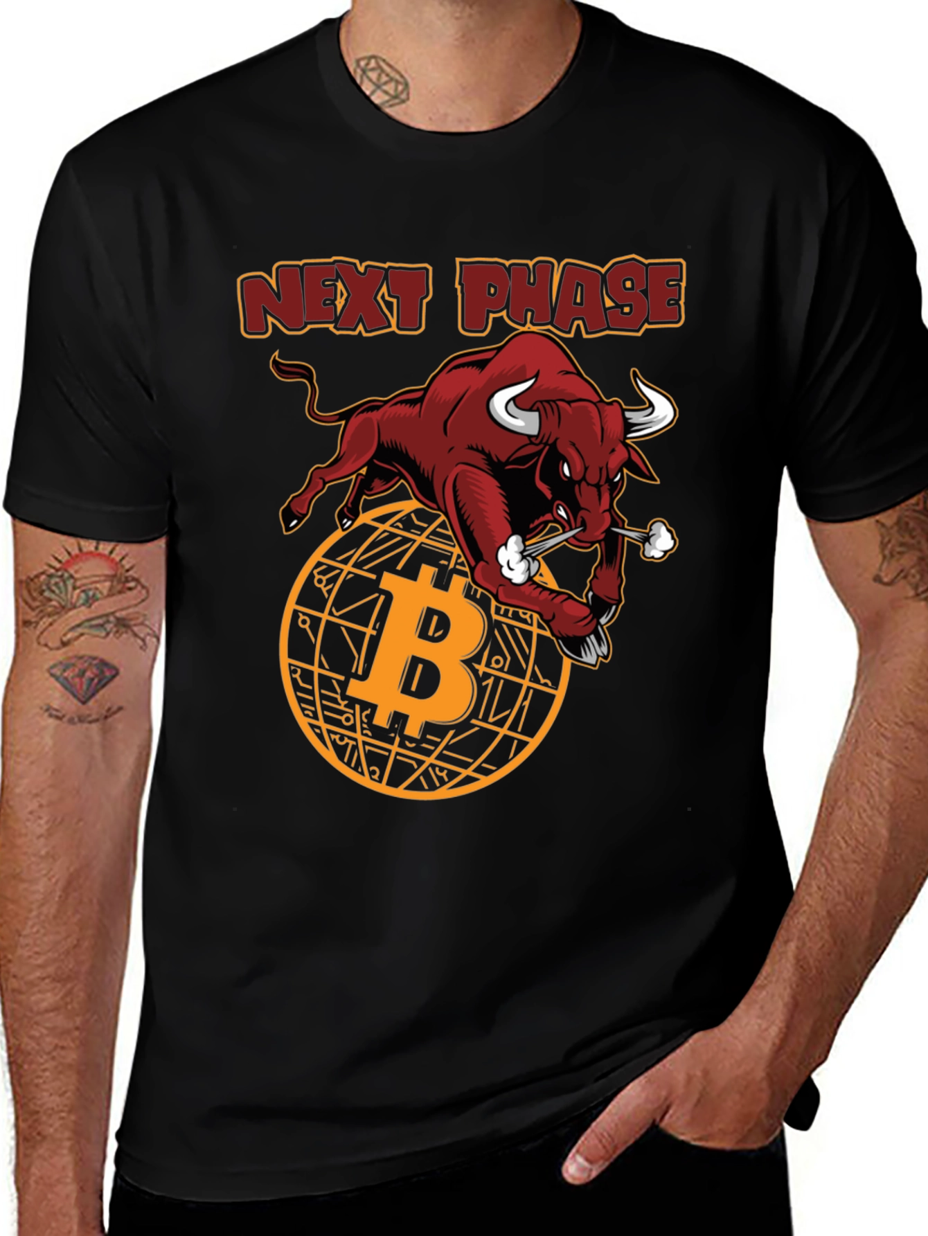 Bitcoin Bull T-Shirt - Next Phase Crypto Tee