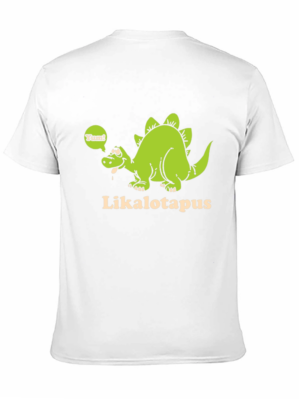 Funny Likalotapus Dinosaur Black T-Shirt
