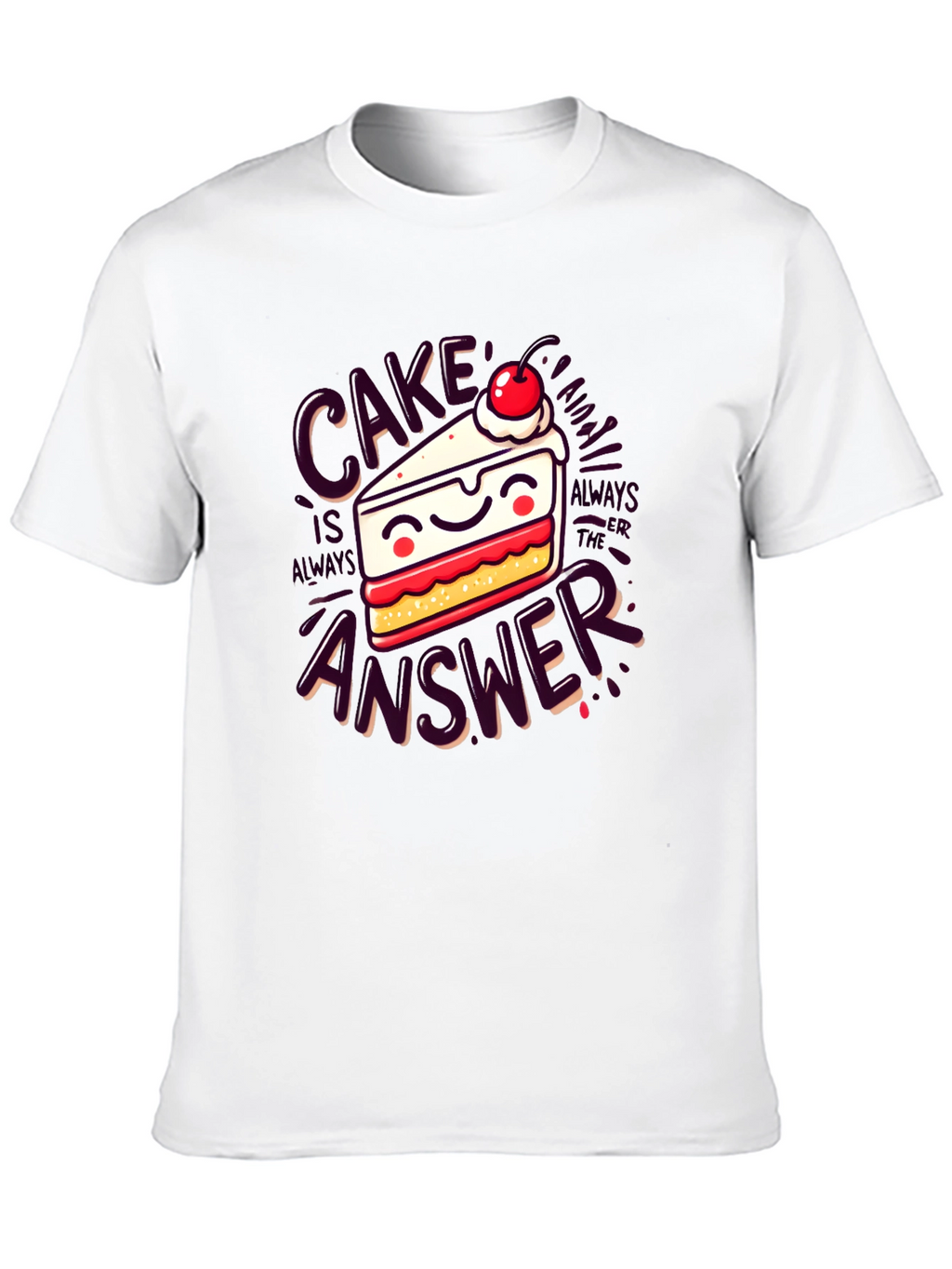 Cake is Always The Answer Graphic Tee