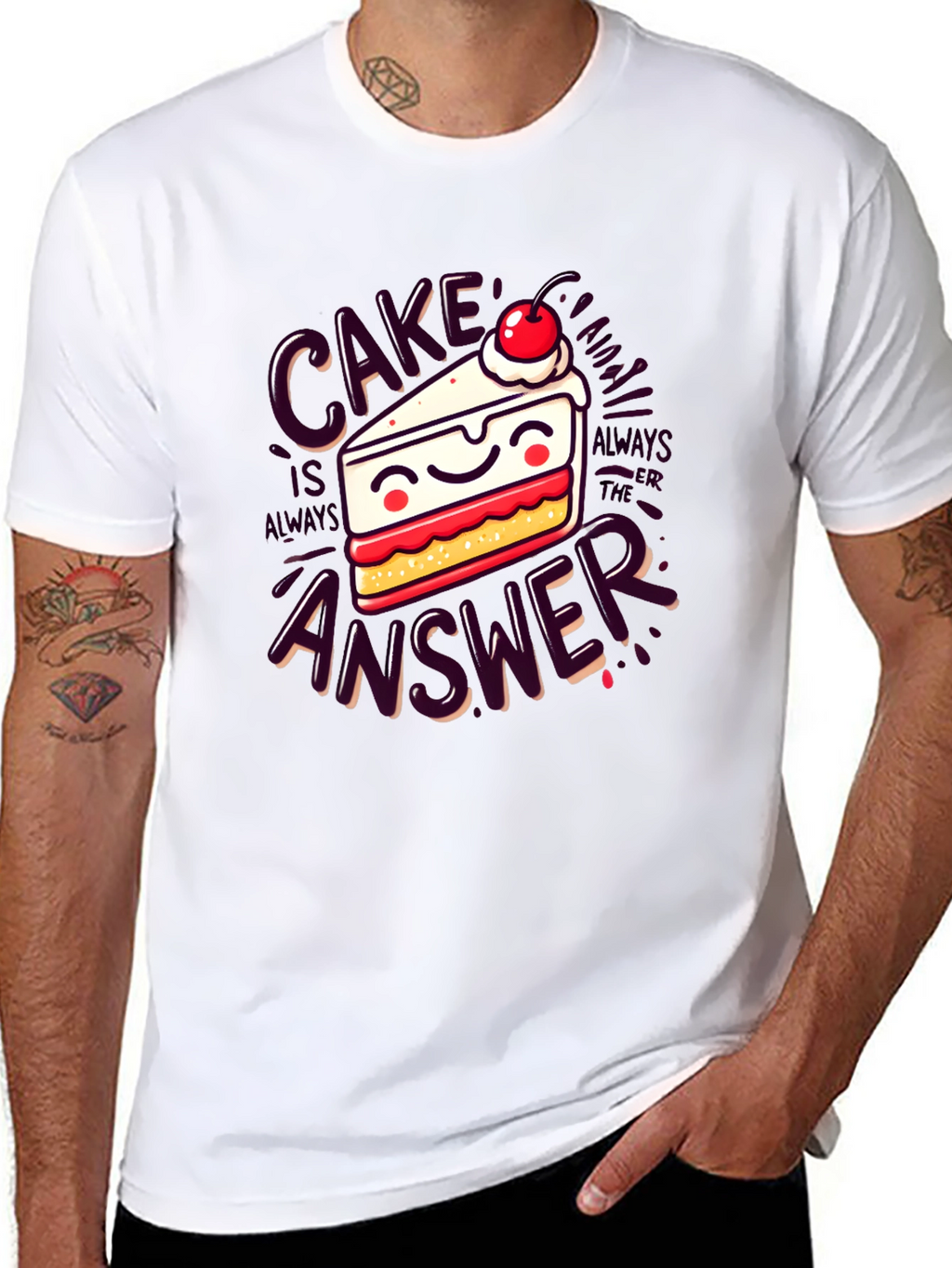 Cake is Always The Answer Graphic Tee
