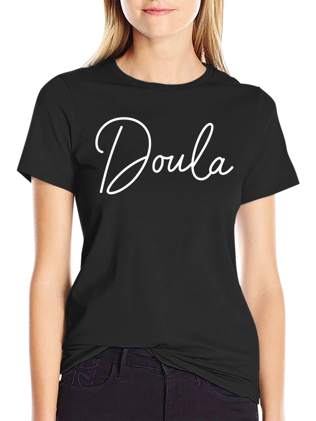 Doula Script Tee - Soft & Comfortable