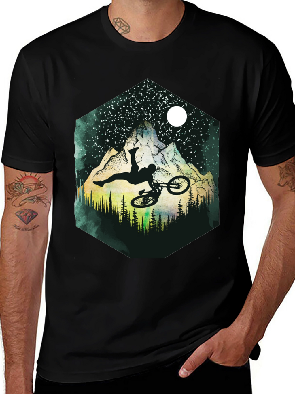 Mountain Bike Stunt Graphic Tee