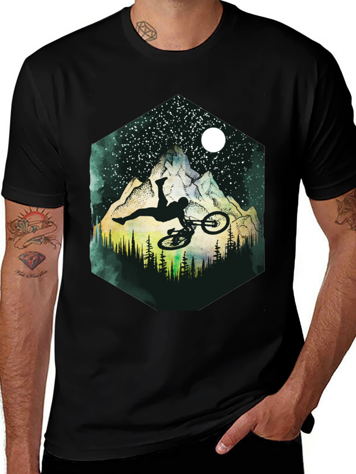 Mountain Bike Stunt Graphic Tee