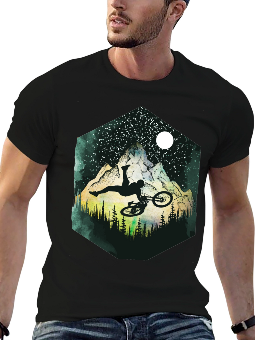 Mountain Bike Stunt Graphic Tee