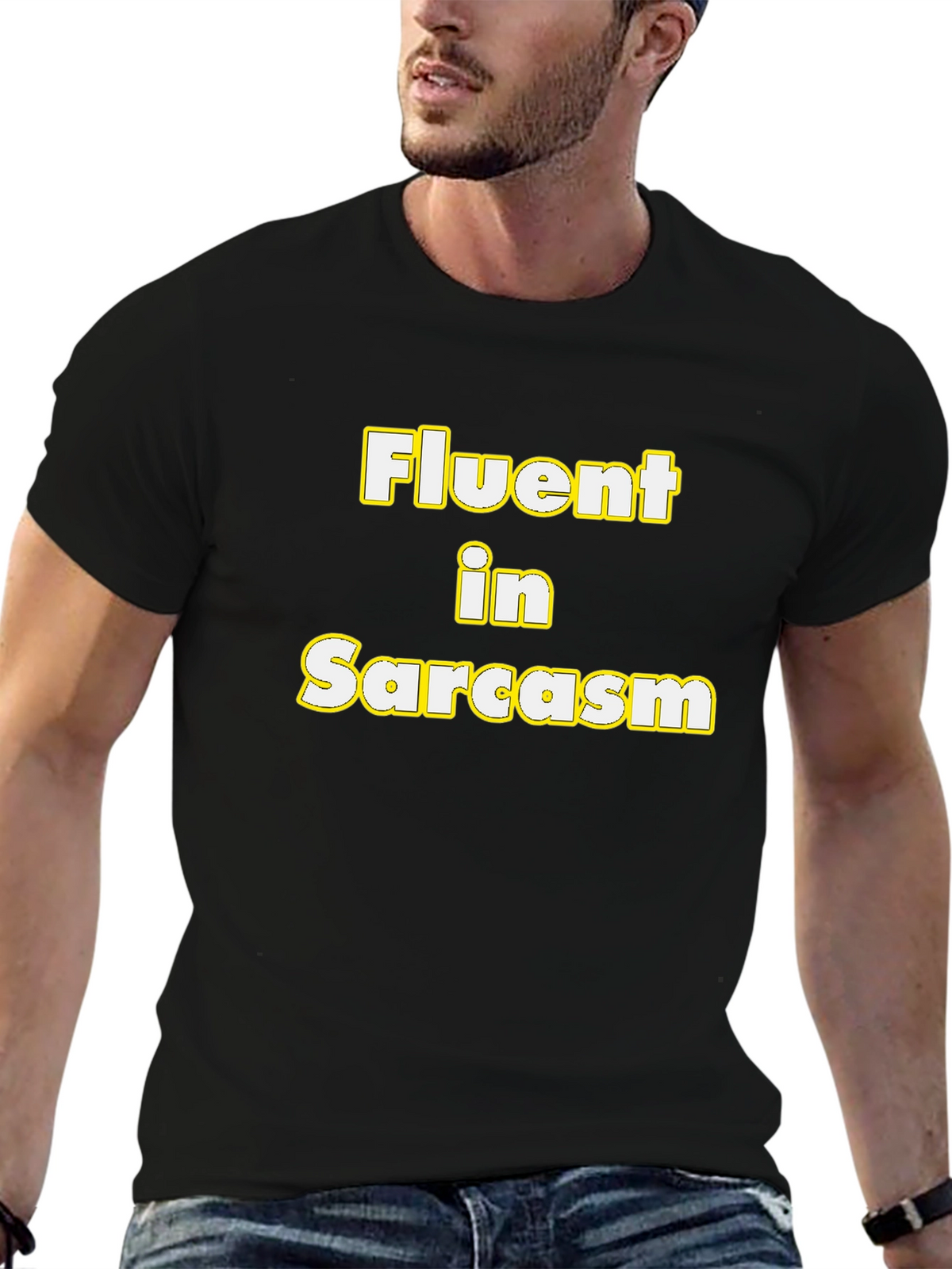Fluent in Sarcasm Funny Graphic Tee