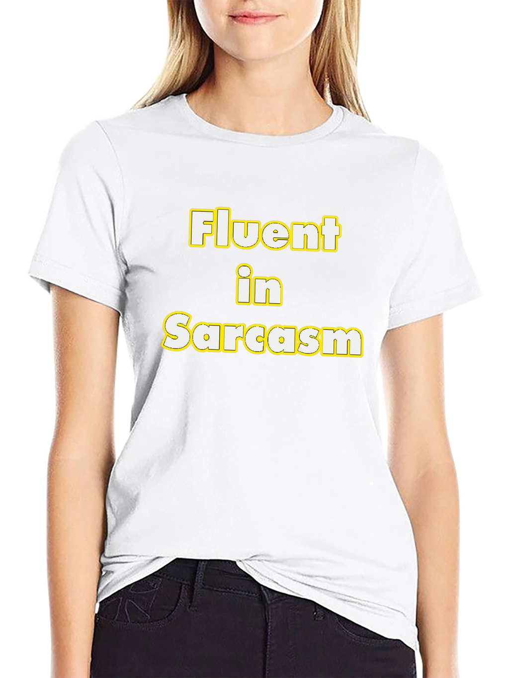 Fluent in Sarcasm Funny Graphic Tee