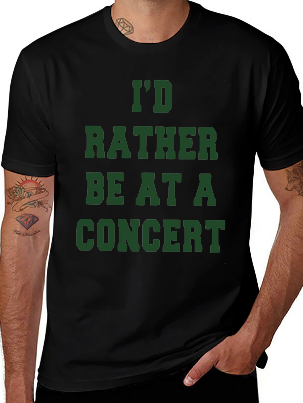Id Rather Be At A Concert T-Shirt