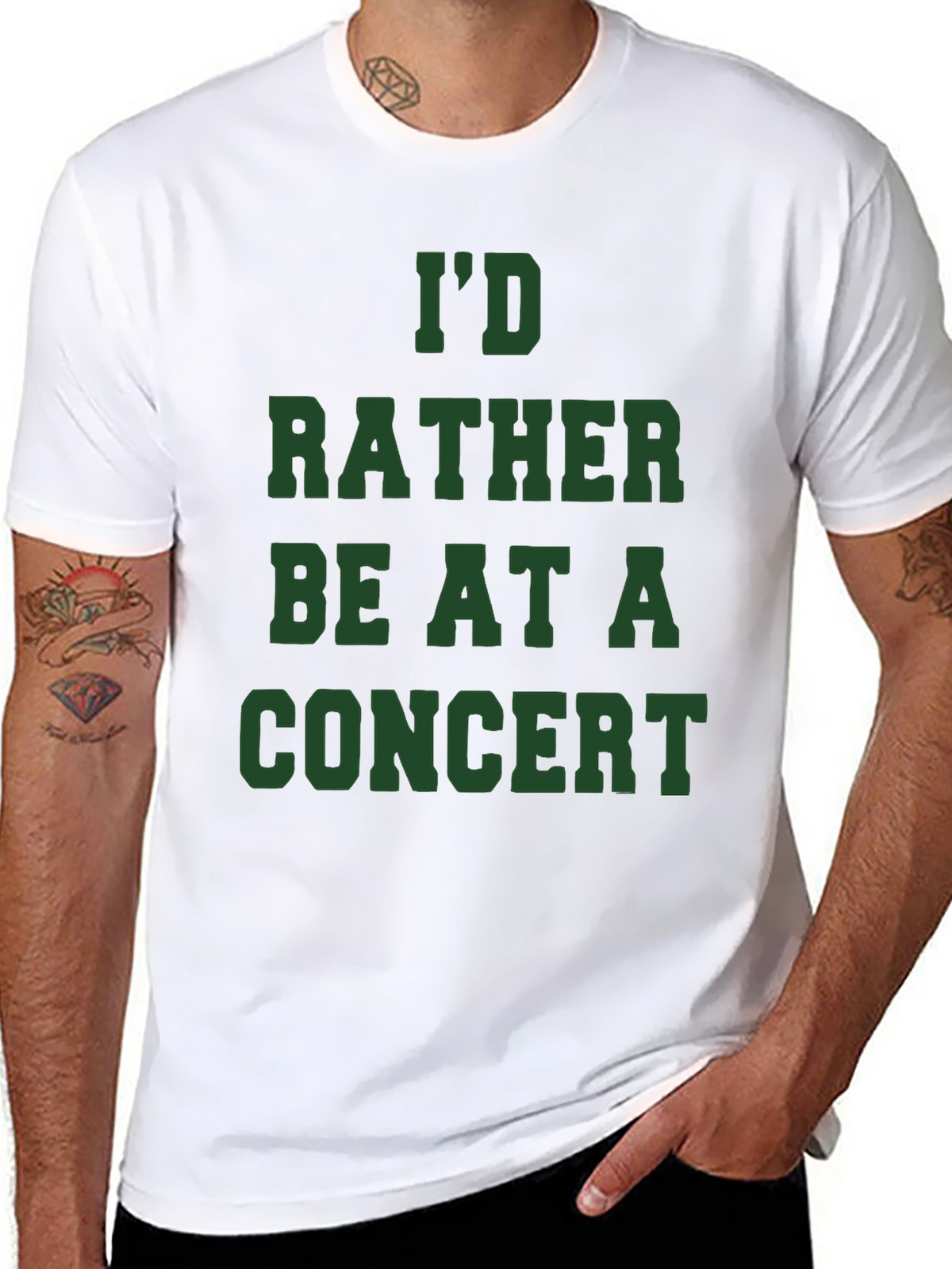 Id Rather Be At A Concert T-Shirt