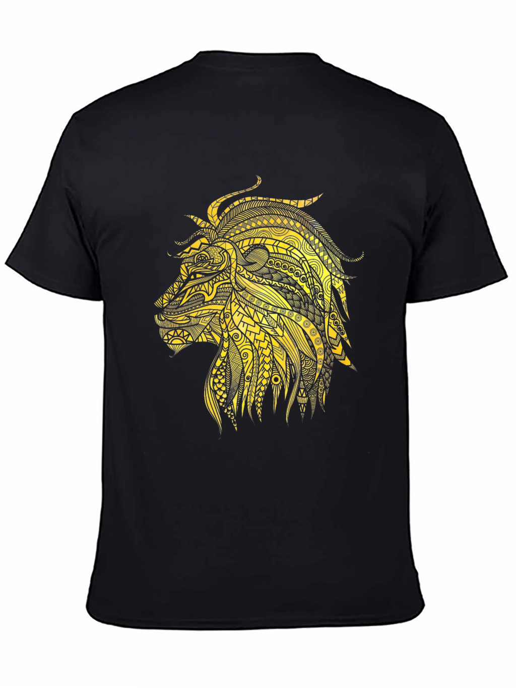 Lion Graphic Tee - Black Short Sleeve