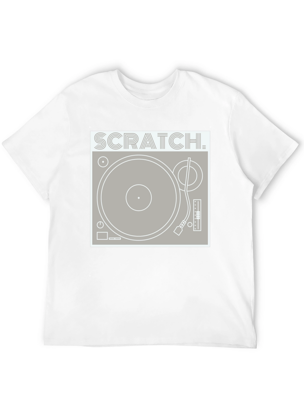 Scratch Turntable Graphic Tee - DJ Style Shirt