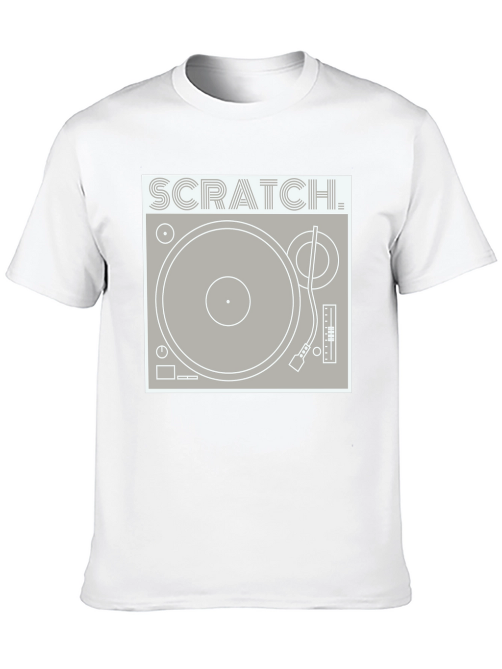 Scratch Turntable Graphic Tee - DJ Style Shirt