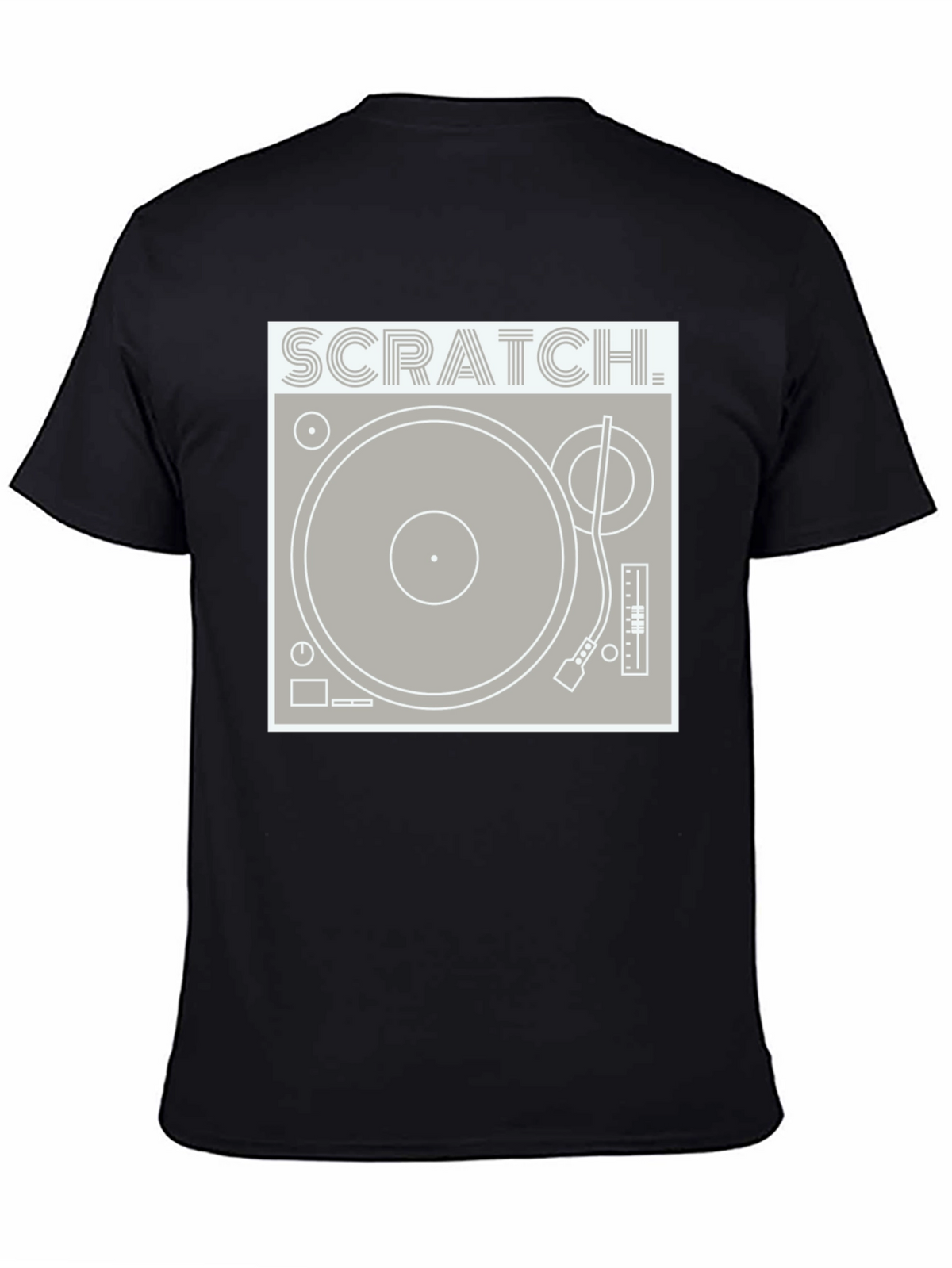 Scratch Turntable Graphic Tee - DJ Style Shirt