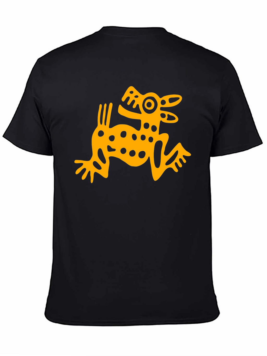 Aztec Dog Graphic T-Shirt - Black Menswear