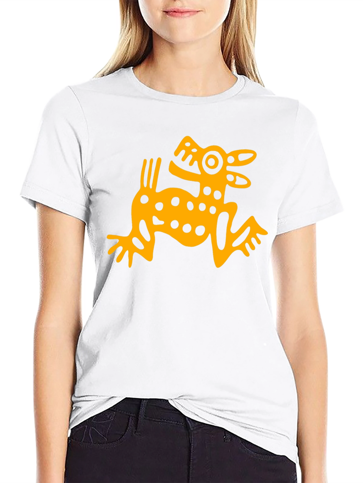 Aztec Dog Graphic T-Shirt - Black Menswear