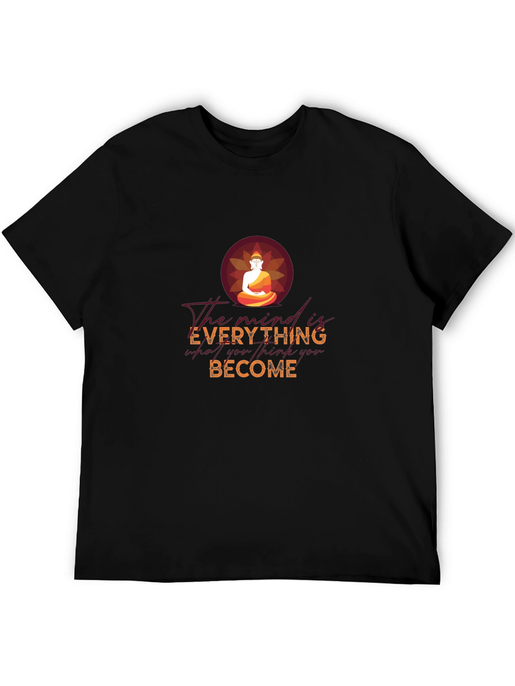 Mind is Everything Buddha Graphic Tee - Black