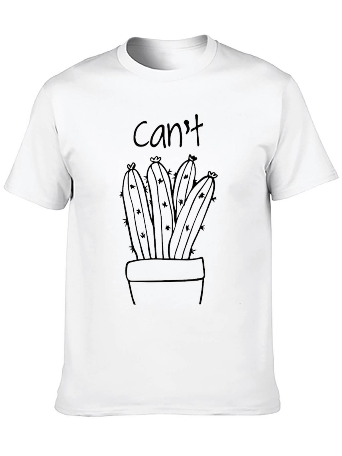 Cant Touch This Cactus Graphic Tee - Black