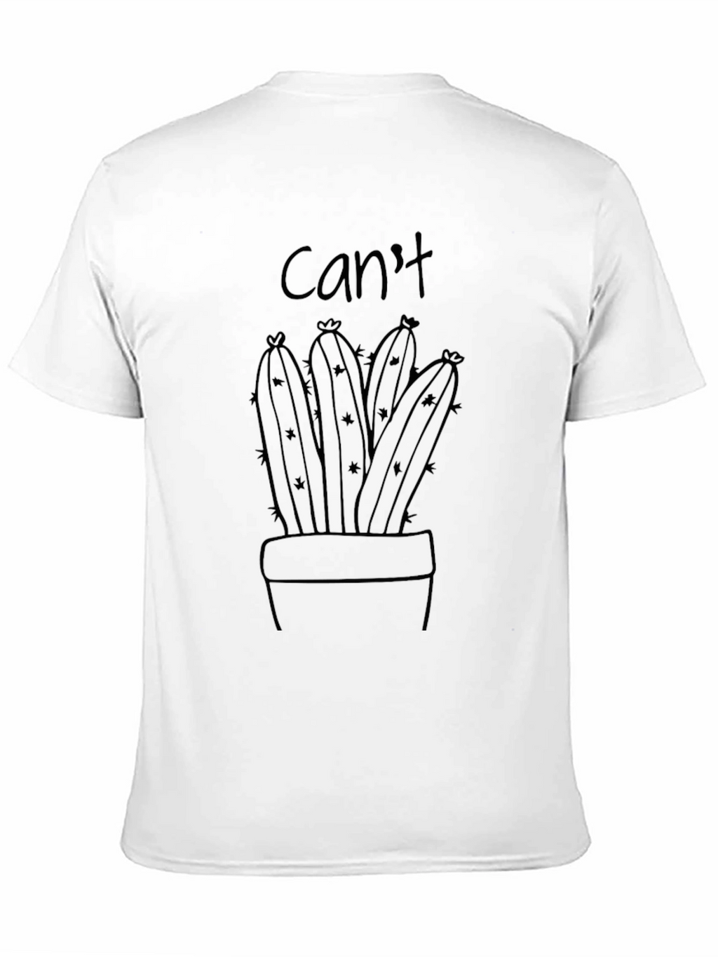 Cant Touch This Cactus Graphic Tee - Black