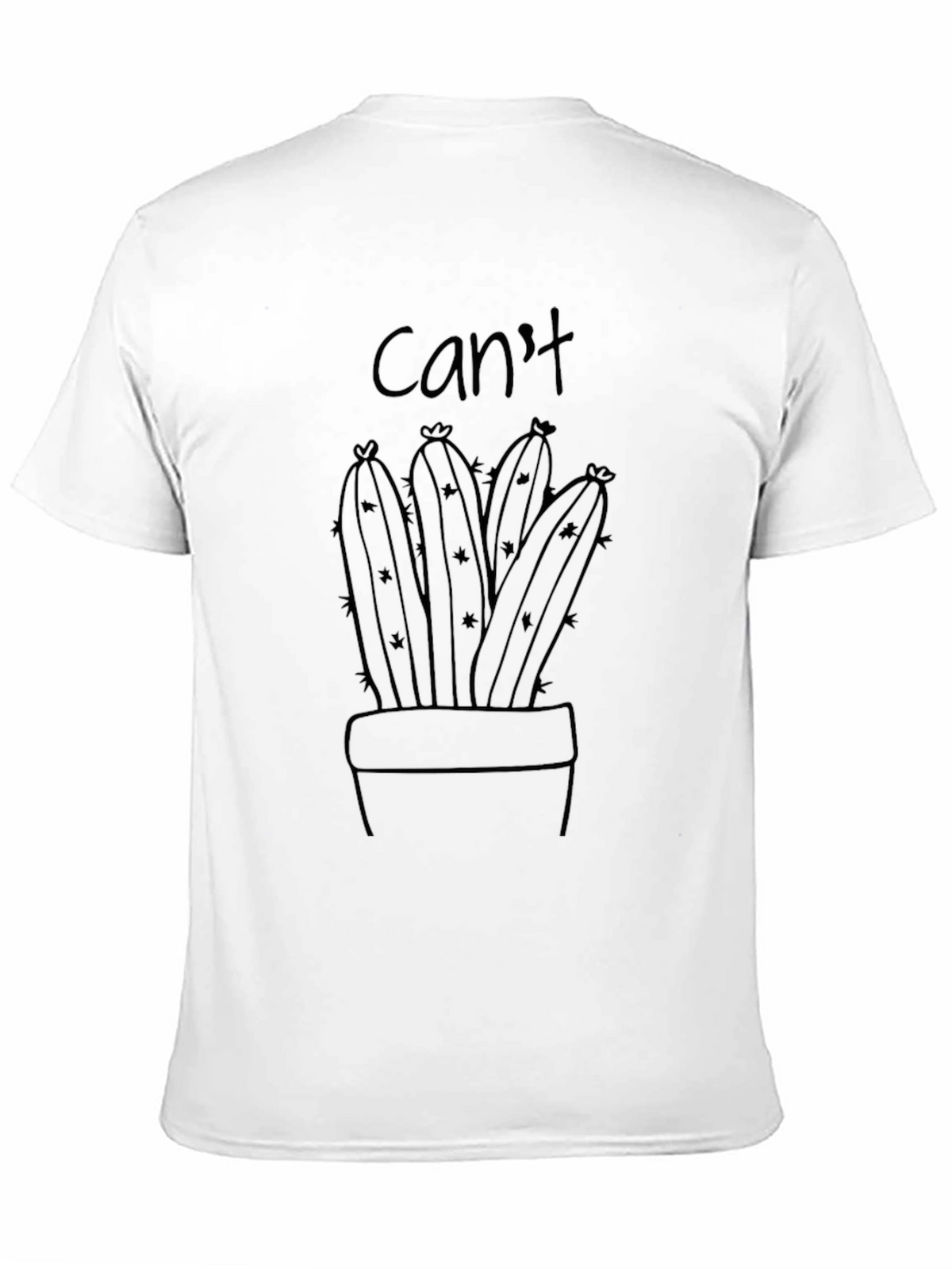 Cant Touch This Cactus Graphic Tee - Black
