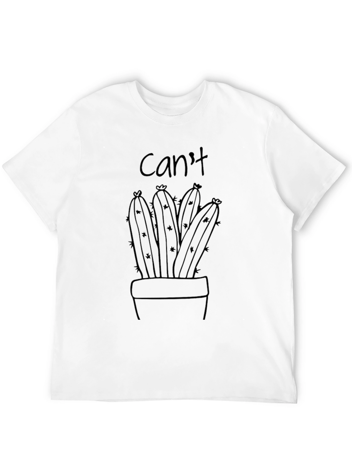 Cant Touch This Cactus Graphic Tee - Black