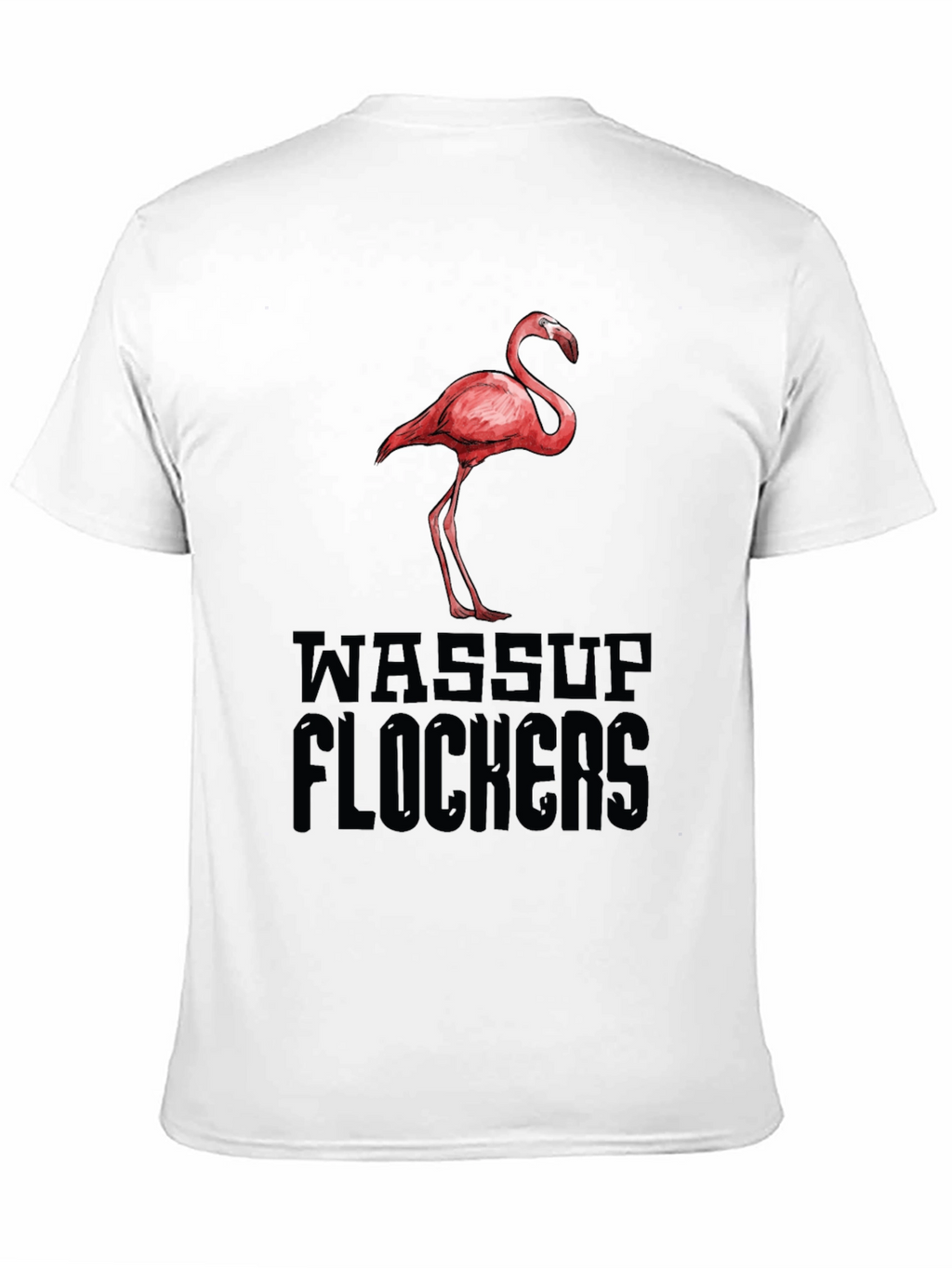 Wassup Flockers Flamingo Graphic Tee